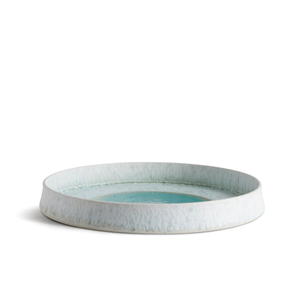 L'Objet Terra Round Platter - Medium - Seafoam Decorative Bowl, alternate view