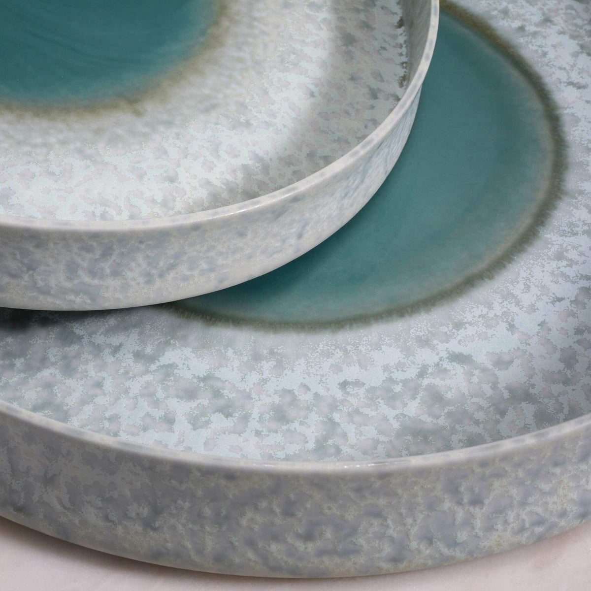 L'Objet Terra Round Platter - Medium - Seafoam Decorative Bowl, alternate view