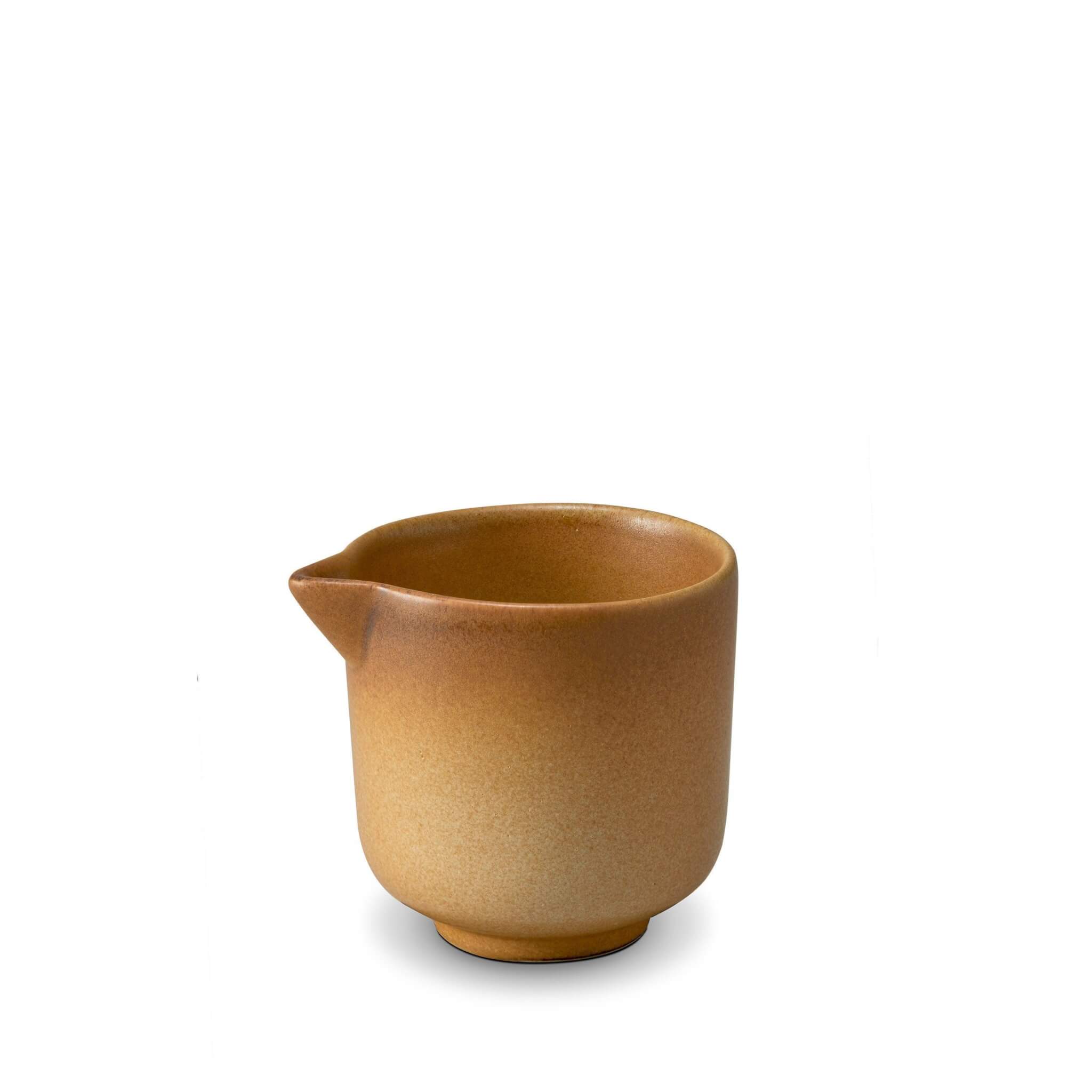 L'Objet Terra Sauce Server - Leather Condiment Pot