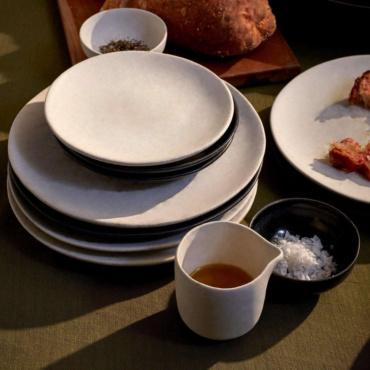 L'Objet Terra Sauce Server - Stone Condiment Pot, alternate view