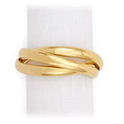 L'Objet Three Ring Napkin Jewels Set of 4 — Gold