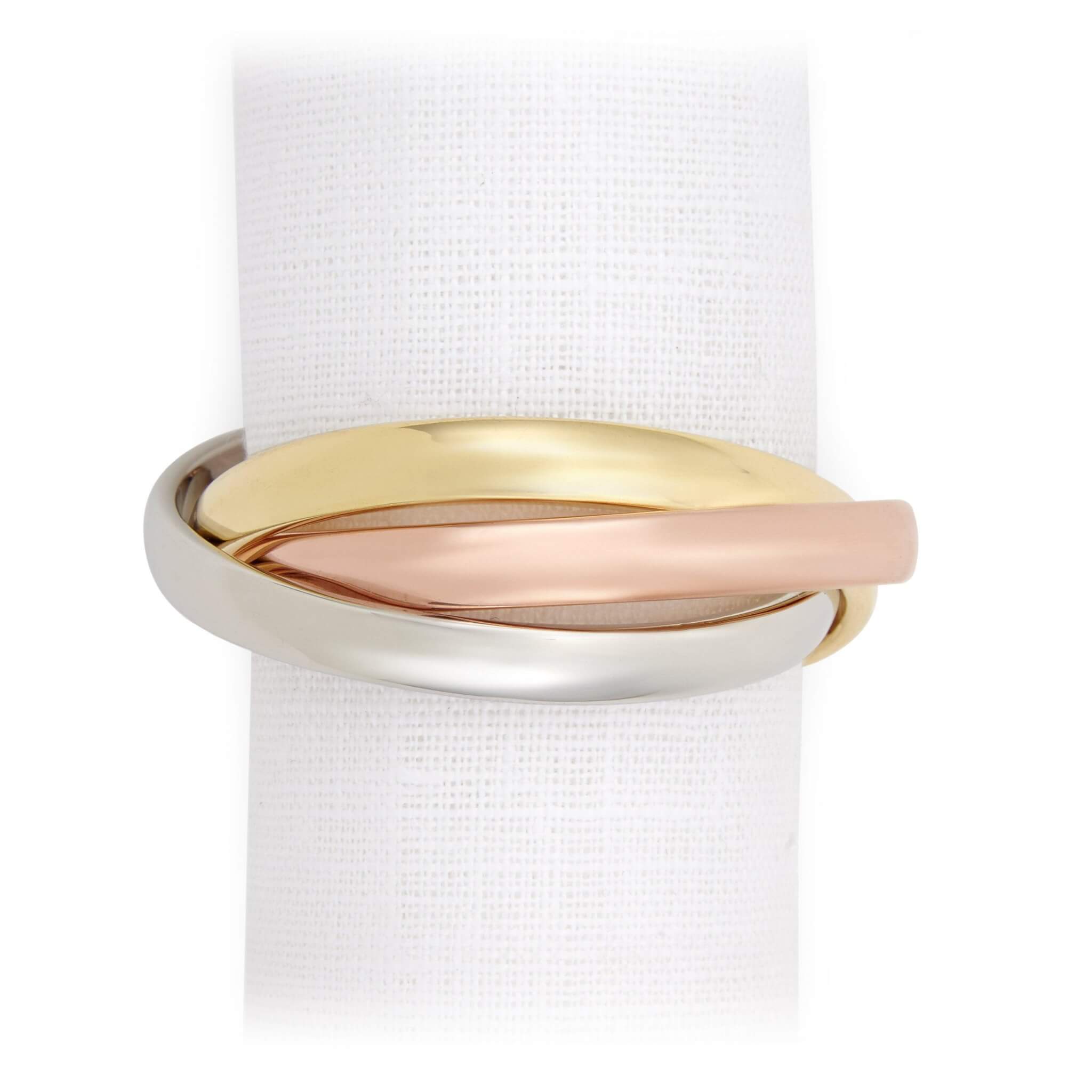 L'Objet Three Ring Napkin Jewels Set of 4 — Tri-Color