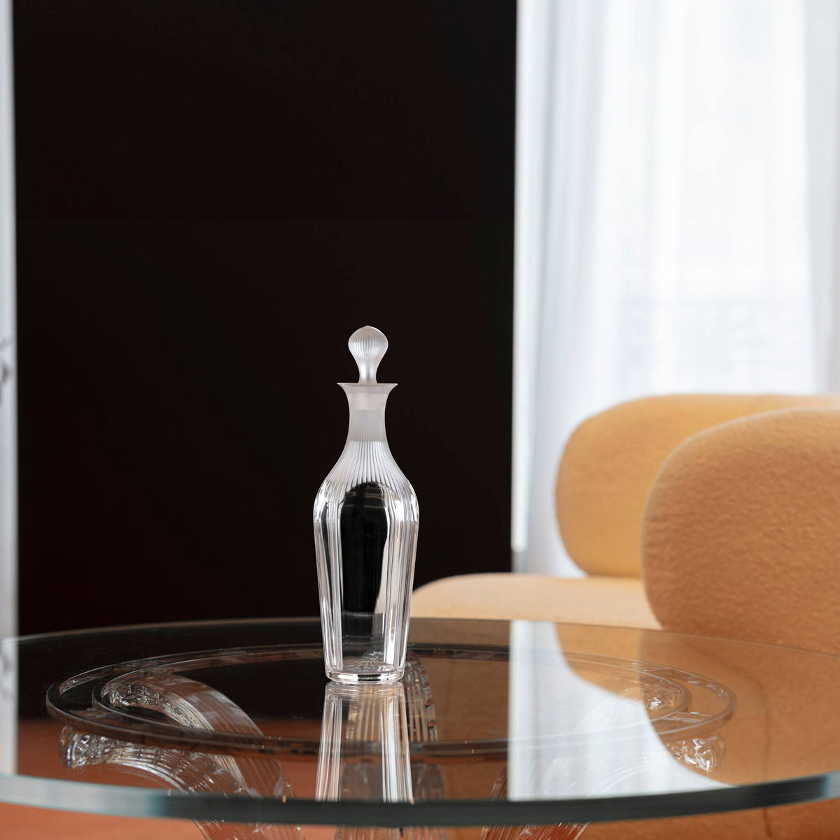 Lalique 100 POINTS Vintage Decanter, alternate view