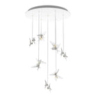 Lalique 14 Swallows Chandelier, alternate view
