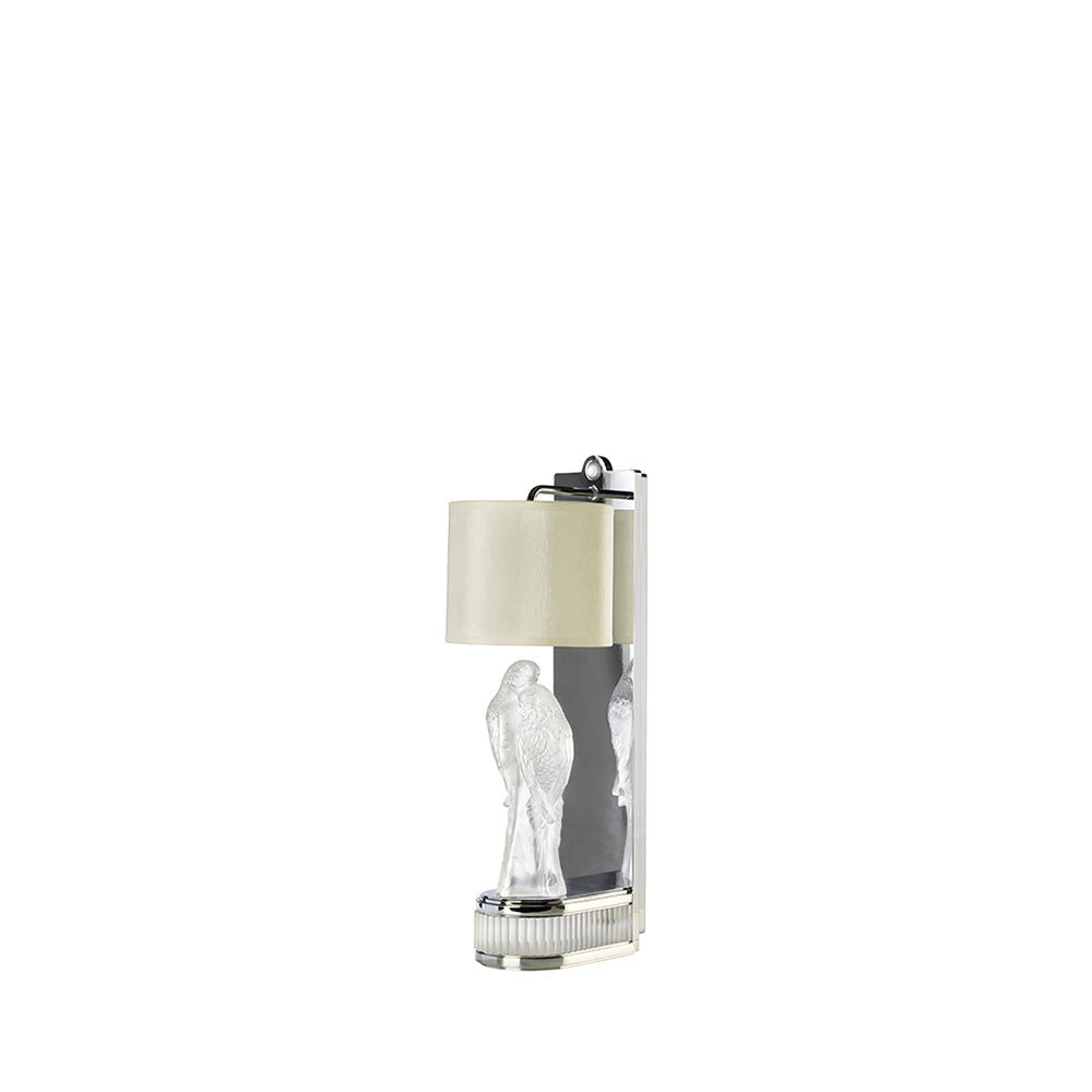 Lalique 2 Perruches Wall Sconce By Pierre-Yves Rochon