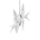 Lalique 2 Swallows Ceiling Lamp Close To Ceiling Light Fixture, alternate view