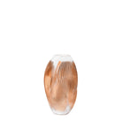 Lalique Alizé Vase with Pink Gold Leaves