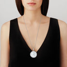 Lalique Aréthuse Round Pendant Women's Fine Pendant Necklace, detail view
