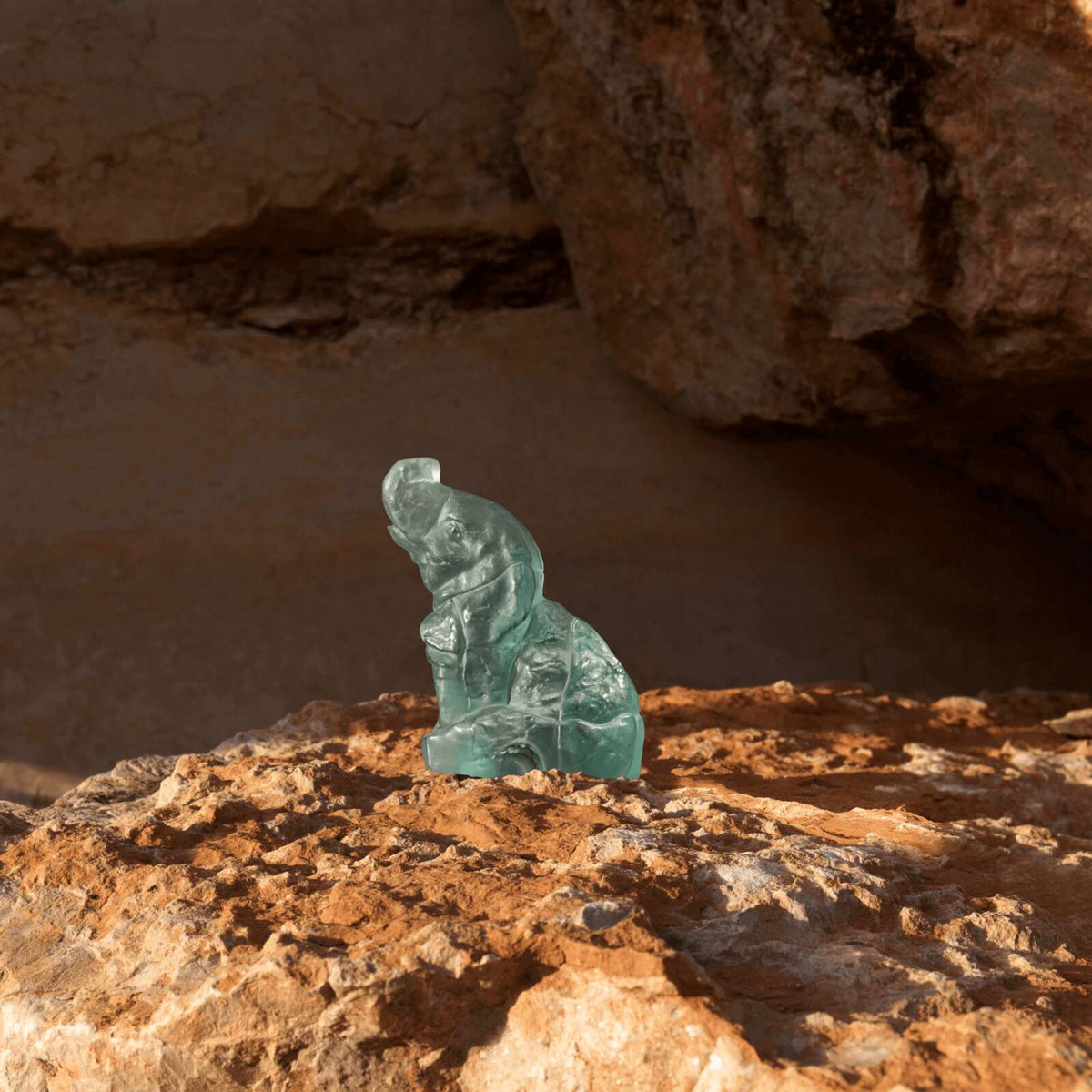 Lalique Baby Elephant Sculpture, alternate view