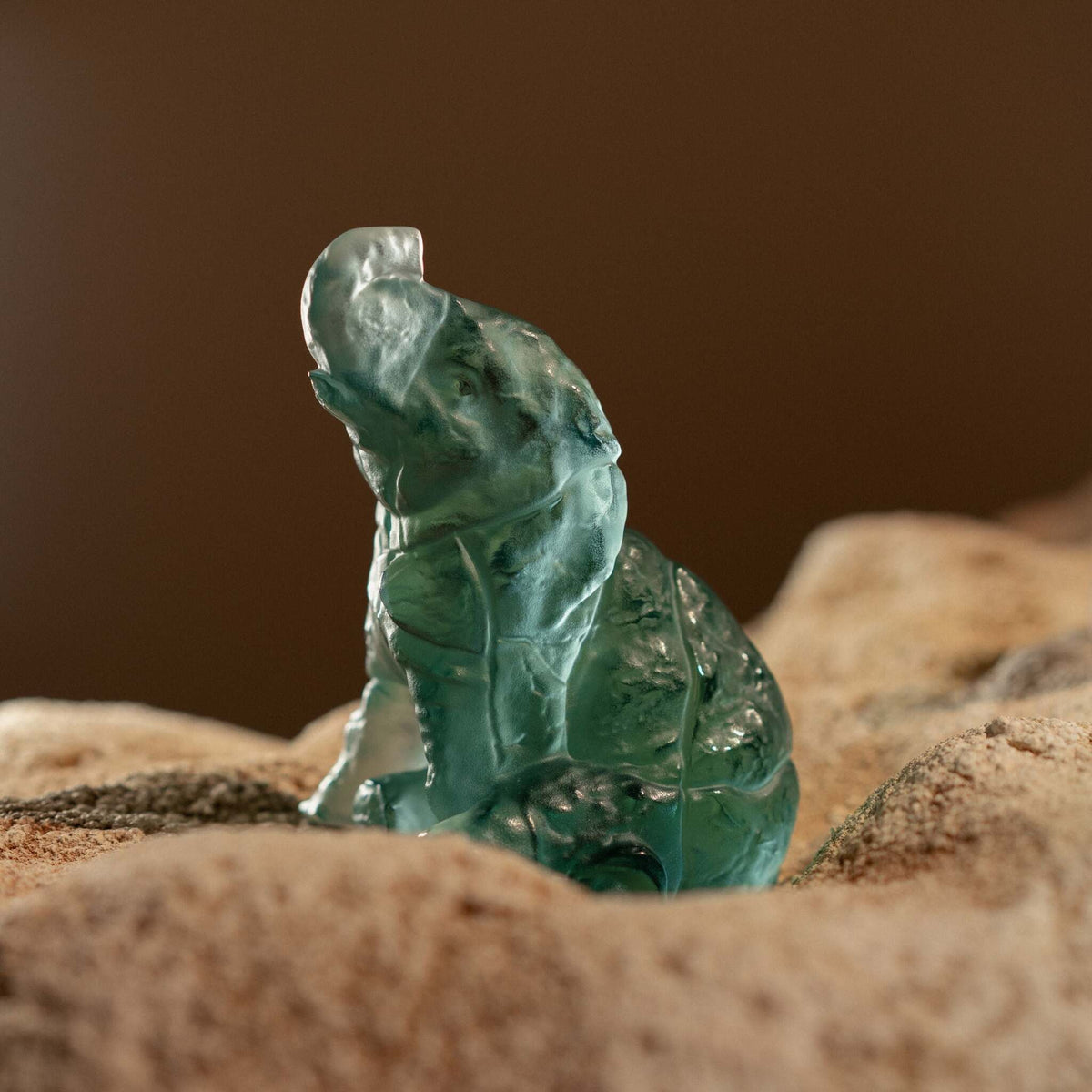 Lalique Baby Elephant Sculpture, alternate view
