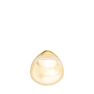 Lalique Cabochon Earrings in Gold Luster on a white background