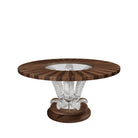 Lalique Cactus Grand Coffee Table Walnut