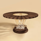 Lalique Cactus Grand Coffee Table Walnut, lifestyle view