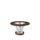 Lalique Cactus Small Coffee Table Walnut