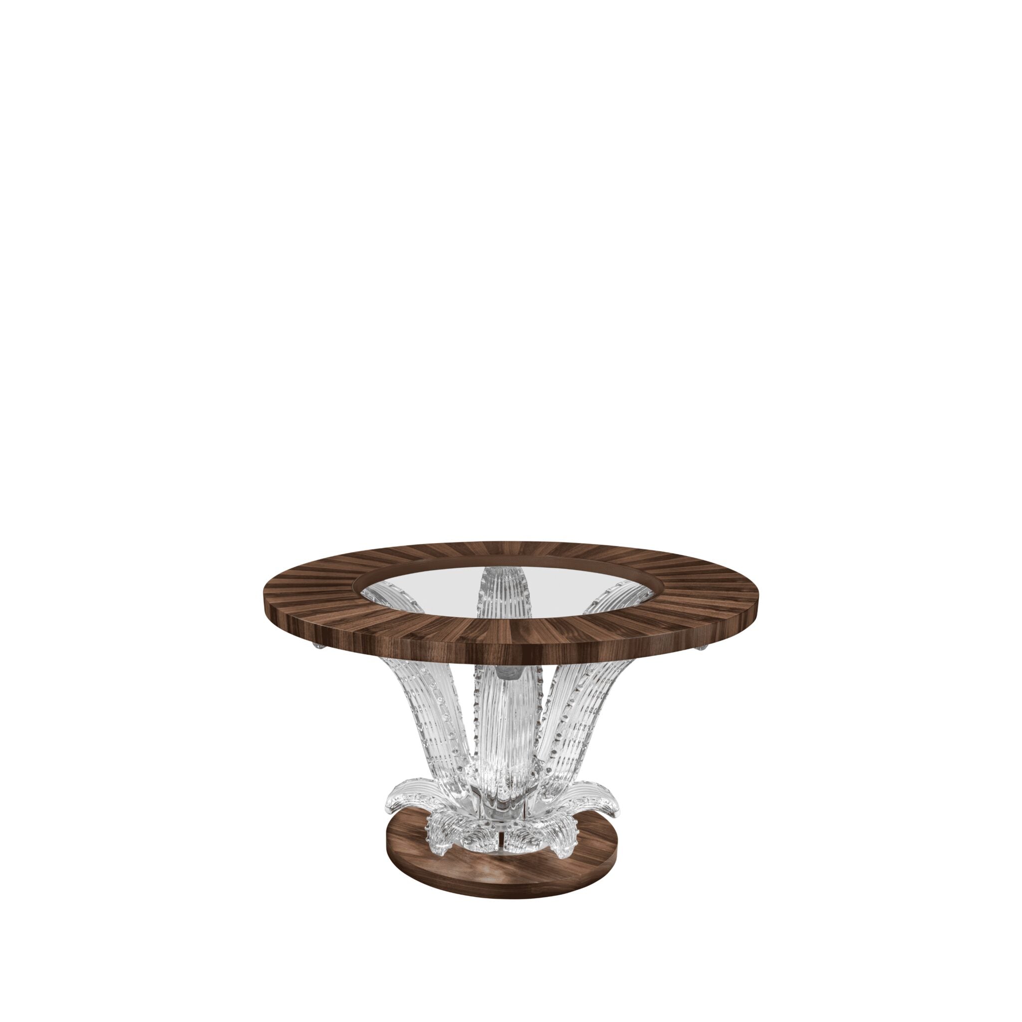 Lalique Cactus Small Coffee Table Walnut