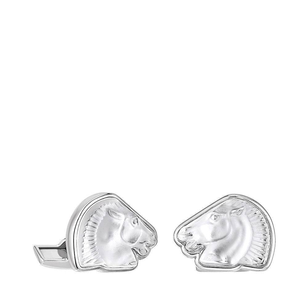 Lalique Cheval Mascottes Cufflinks