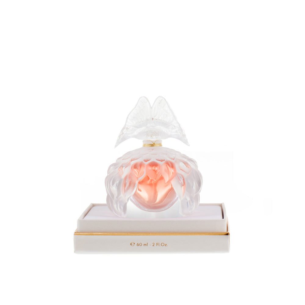 Lalique Collectible Crystal Flacon “Butterfly” Decorative Perfume Bottle, alternate view