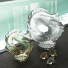 Lalique Double Fish Sculpture, alternate view