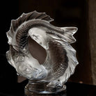 Lalique Double Fish Sculpture, alternate view
