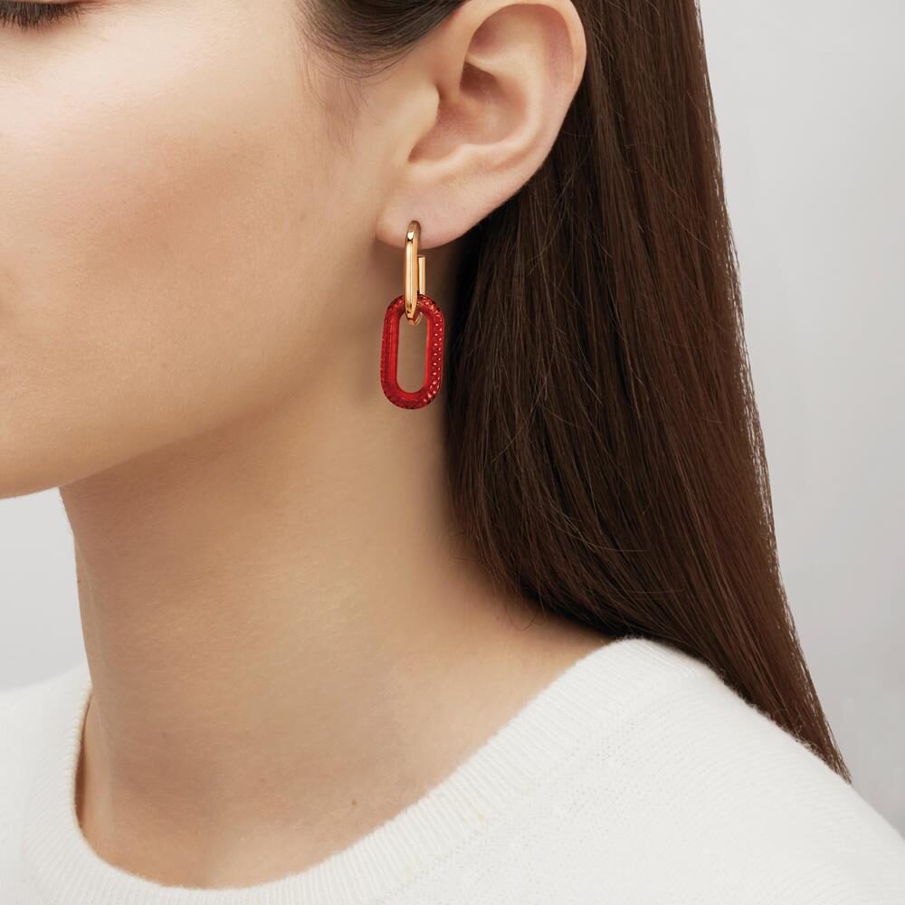 Lalique Empreinte Animale Earrings – S, detail view