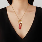 Lalique Empreinte Animale Pendant Women's Fine Pendant Necklace, detail view