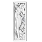 Lalique Femme Tête Levée Decorative Panel Wall Sculpture