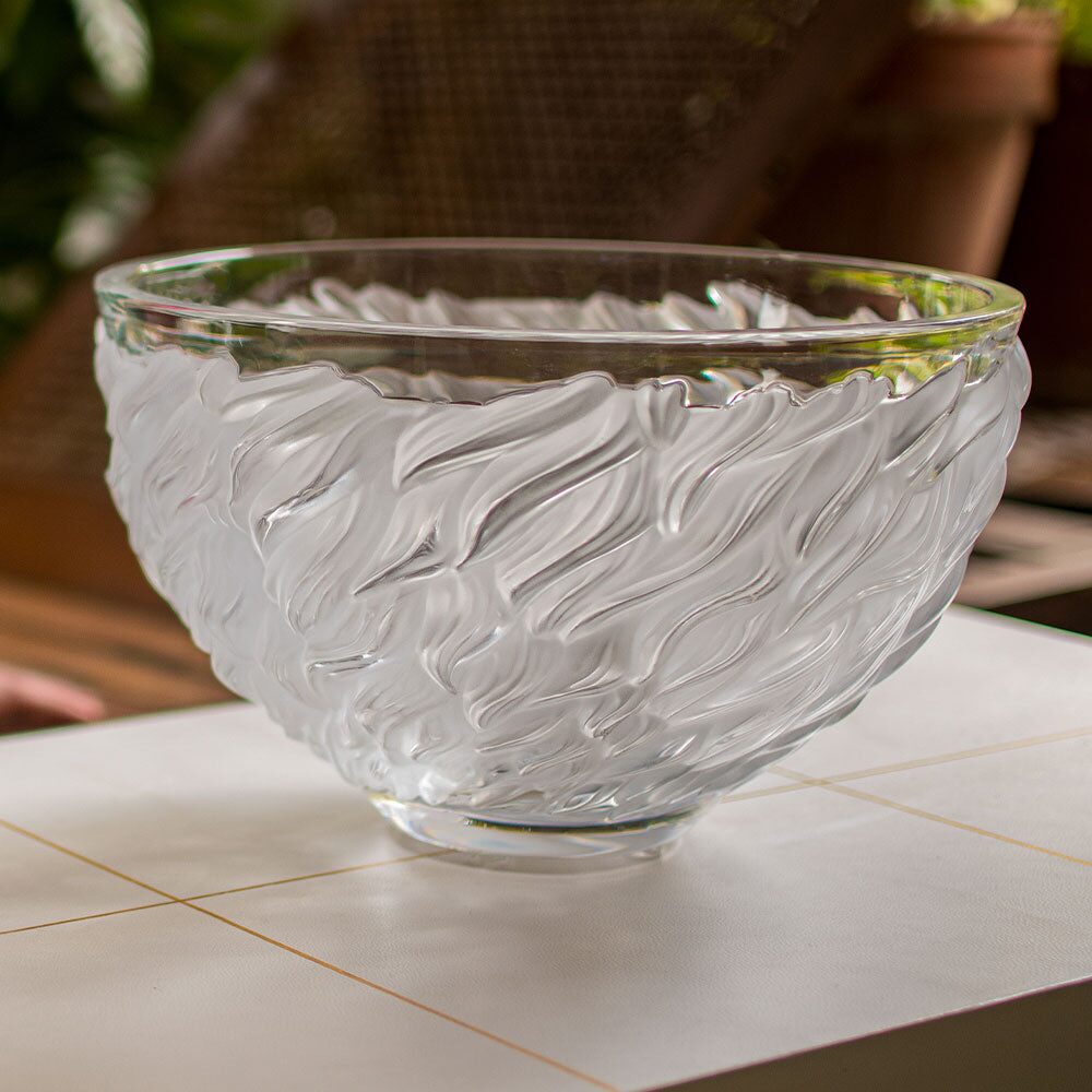 Lalique Fourrure Bowl, alternate view