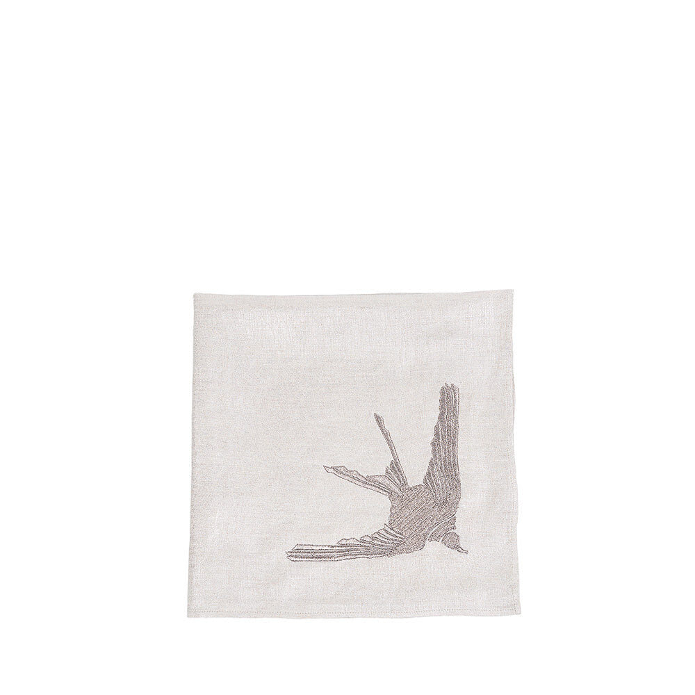 Lalique Hirondelle Embroidered Napkin