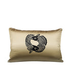 Lalique Koi Circle Embroidered Rectangular Cushion
