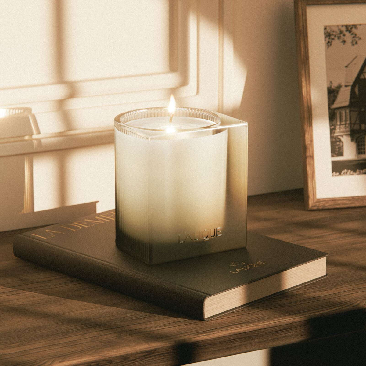 Lalique La Demeure, Scented Candle, lifestyle view