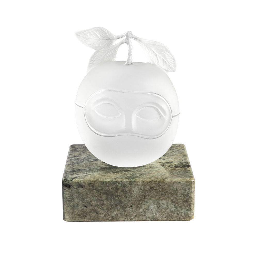Lalique Le Prêtre Marié - Left Apple, René Magritte and Lalique, 2023 Sculpture