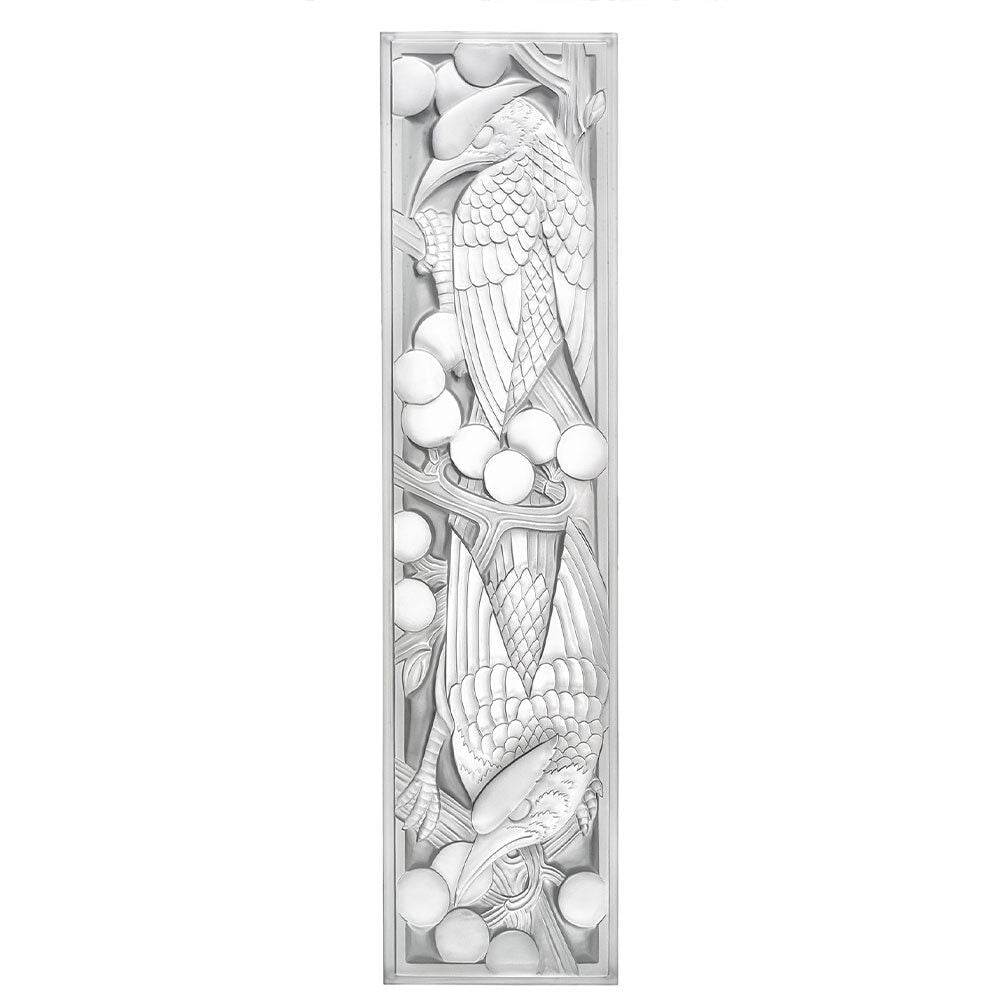 Lalique Merles Et Raisins Grand Decorative Panel Wall Sculpture
