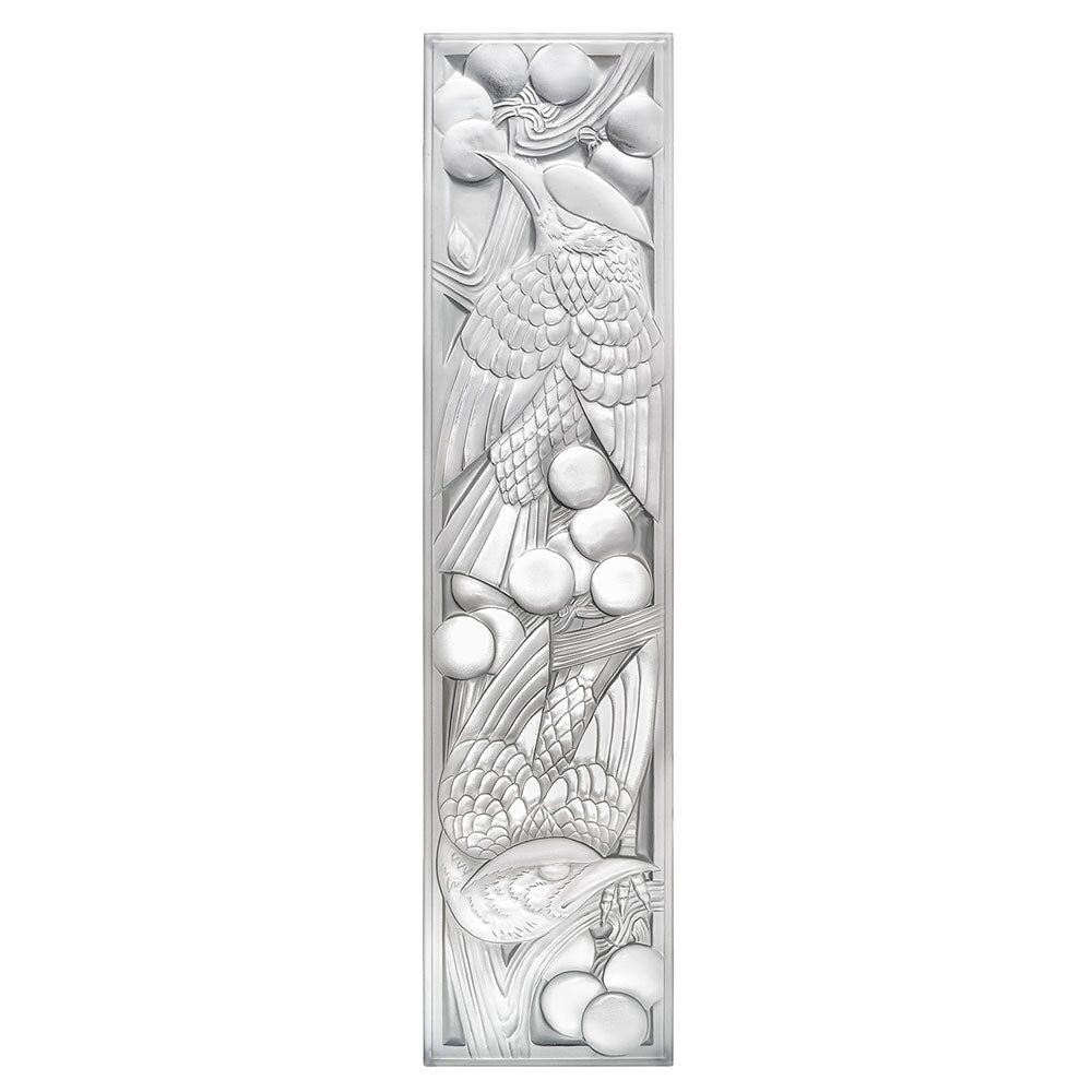 Lalique Merles Et Raisins Grand Decorative Panel Wall Sculpture, alternate view