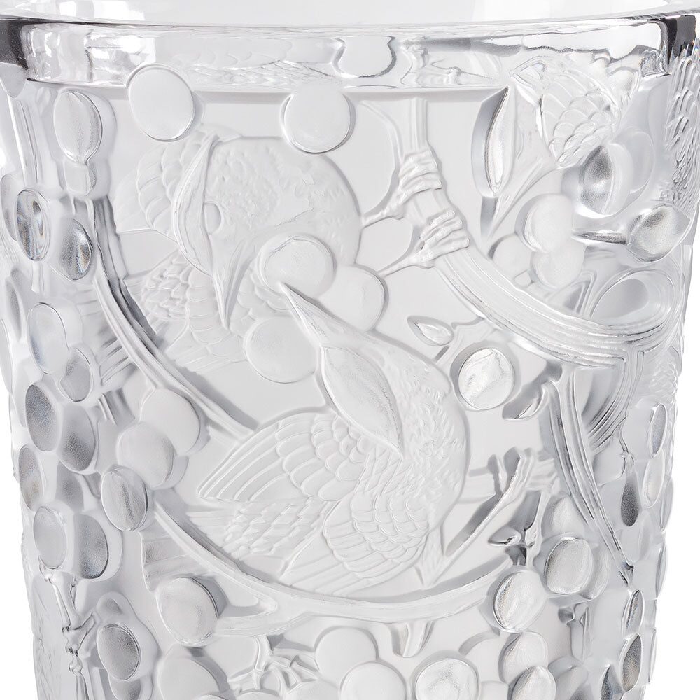 Lalique Merles Et Raisins Large Vase, alternate view