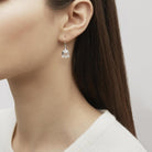 Lalique Muguet Earrings, detail view