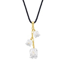 Lalique Muguet Pendant 3 Crystals Women's Fine Pendant Necklace