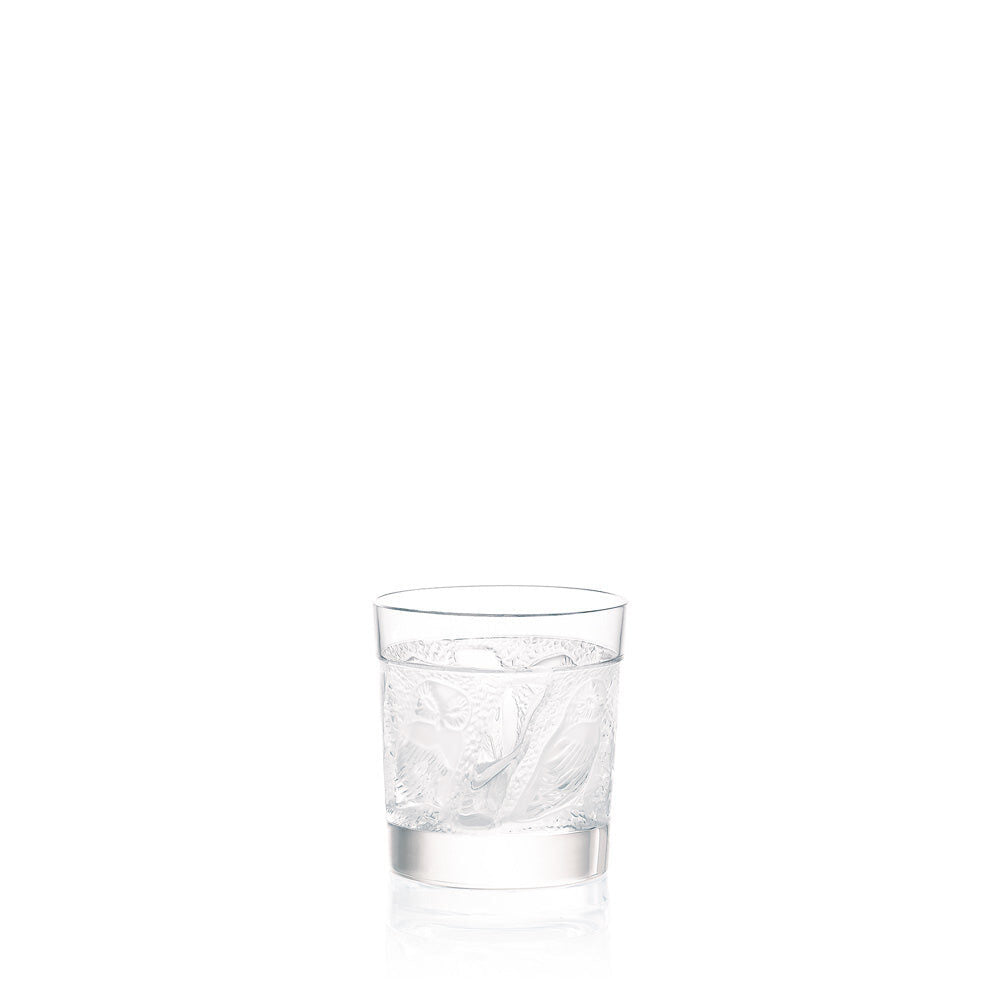 Lalique Owl Old Fashion Tumbler — Set of 2 glasses