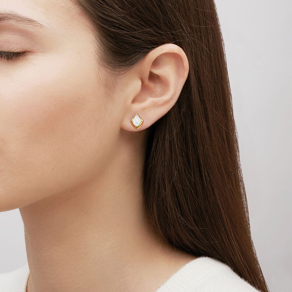 Lalique Paon Earrings, alternate view