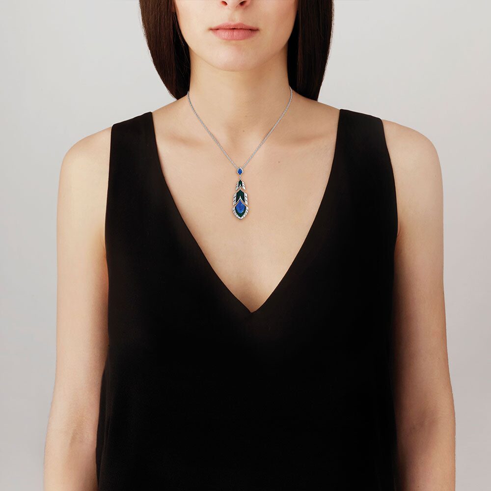 Lalique Paon Pendant Women's Fine Pendant Necklace, alternate view