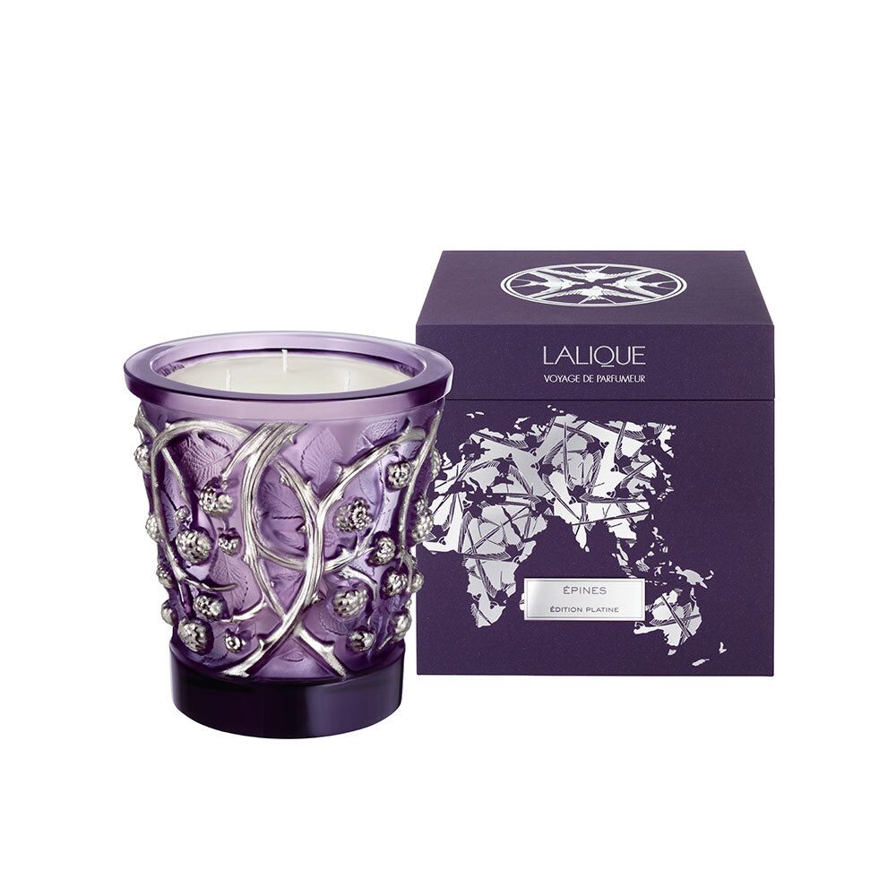 Lalique Épines "Platinum Édition", Crystal Scented Candle, alternate view