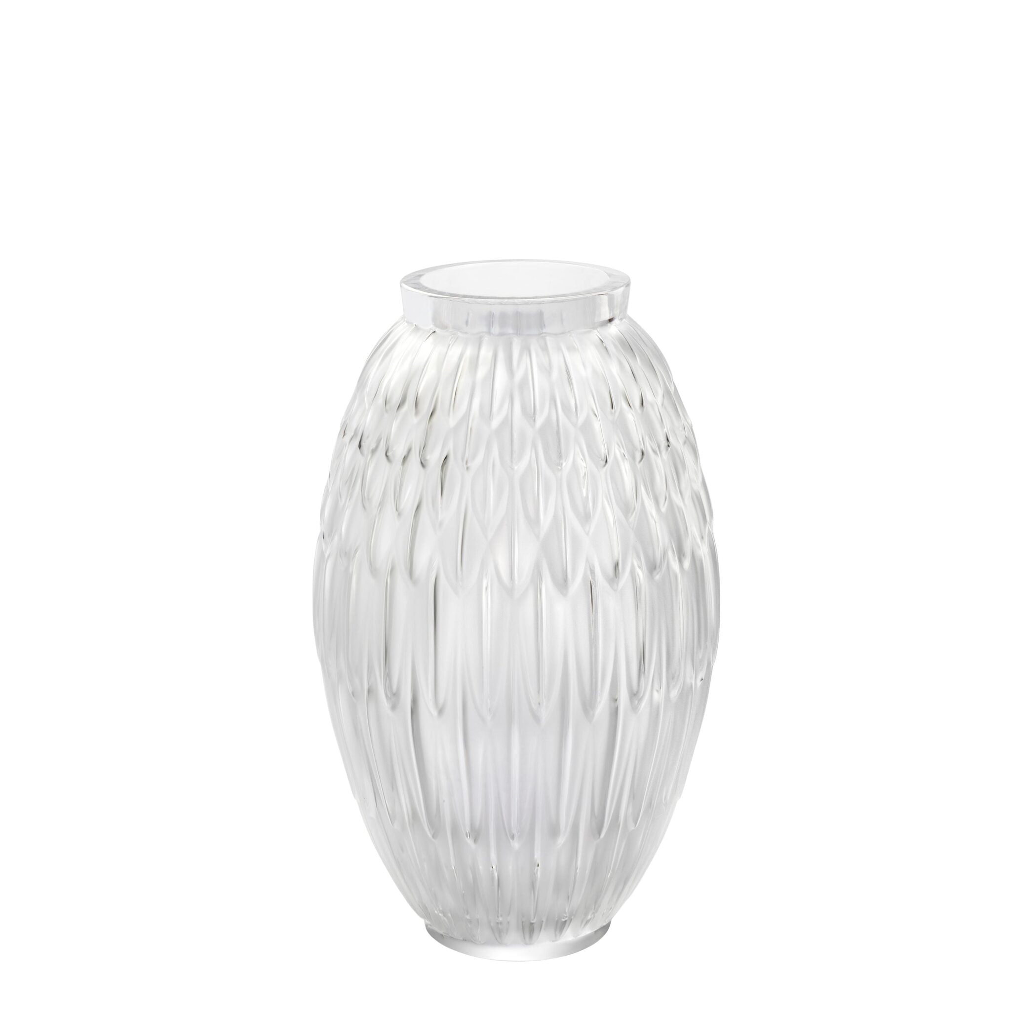 Lalique Plumes Grand Vase