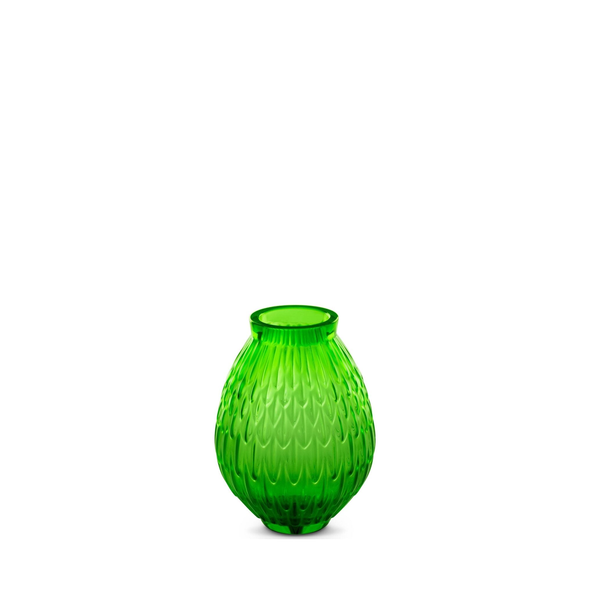 Lalique Plumes Small Vase