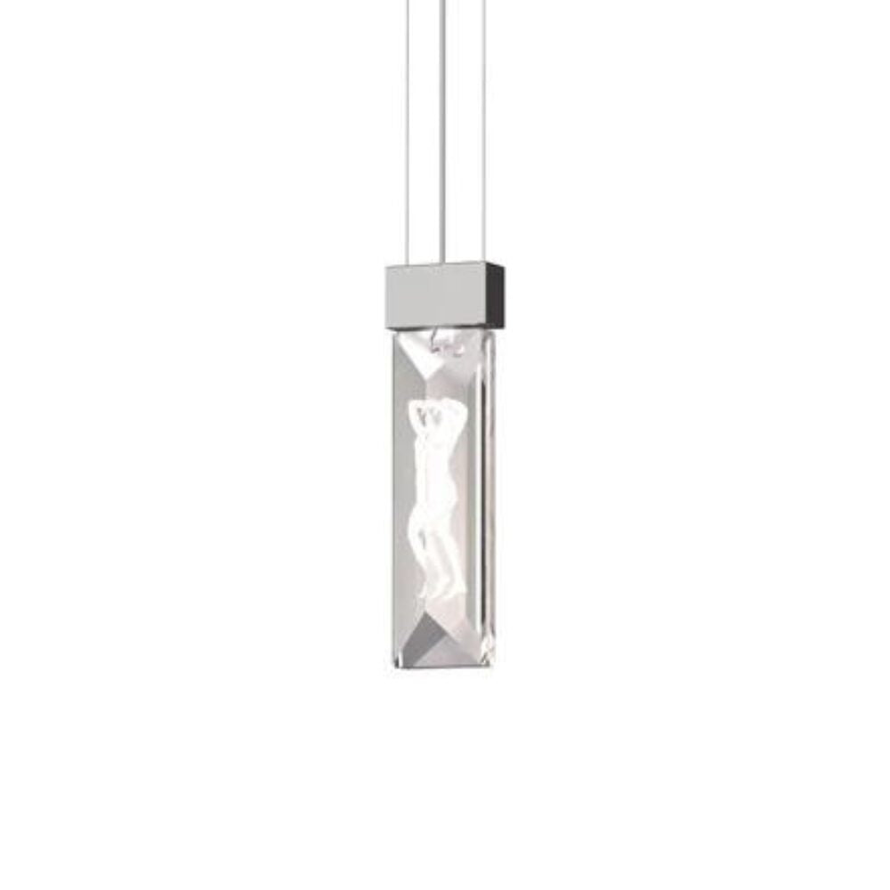Lalique Serene Double Prism Figurines Ceiling Lamp Close To Ceiling Light Fixture