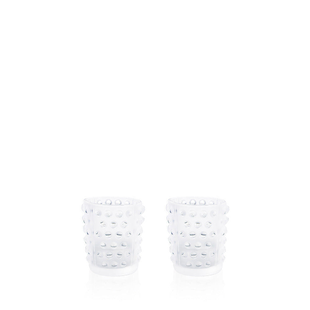 Lalique Set of 2 Mossi Votives Candleholder
