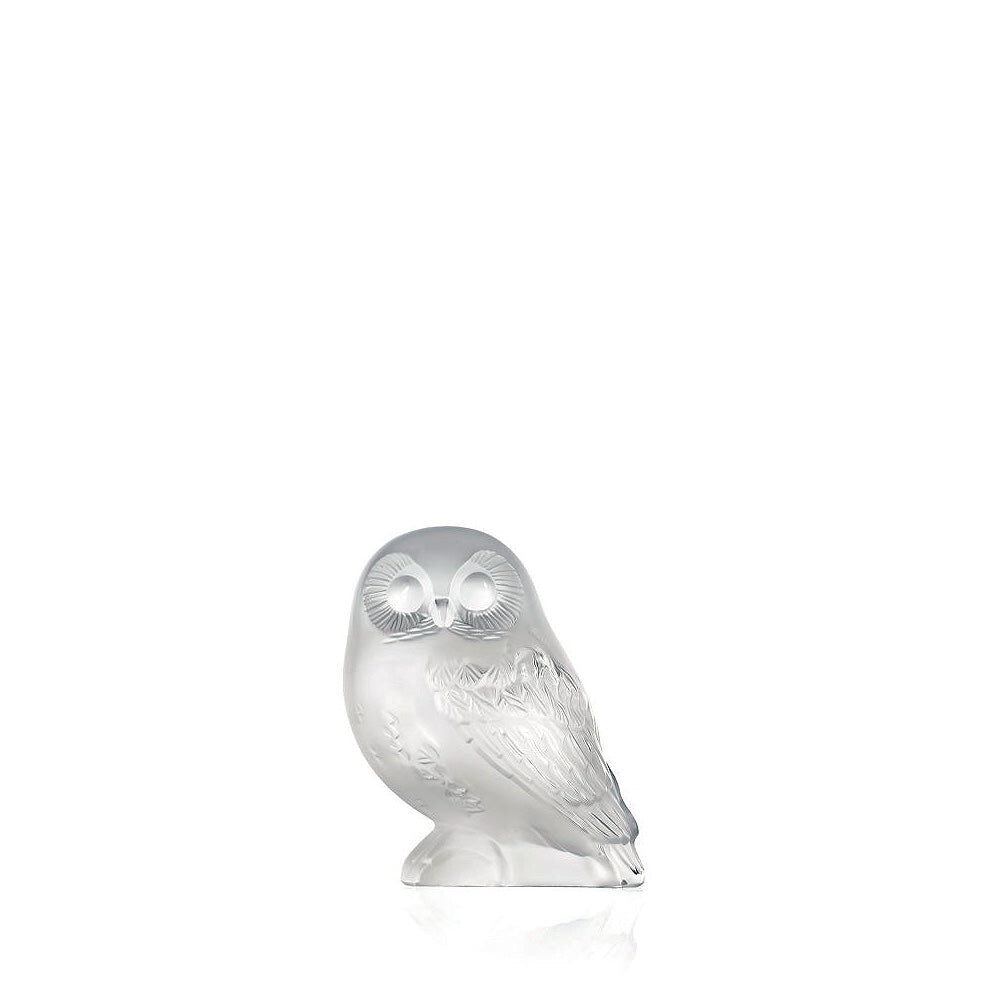 Lalique Shivers Owl Sculpture