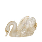 Lalique Swan Head Down Sculpture