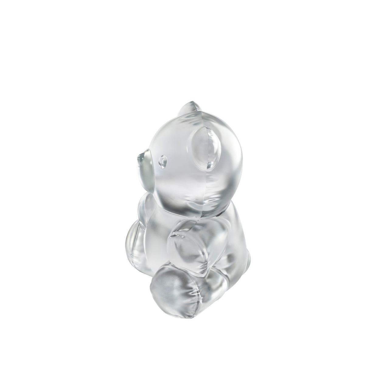 Lalique Teddy Air Large Sculpture in Clear, view 4