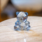 Lalique Teddy Air Small Sculpture in Blue Luster, view 2