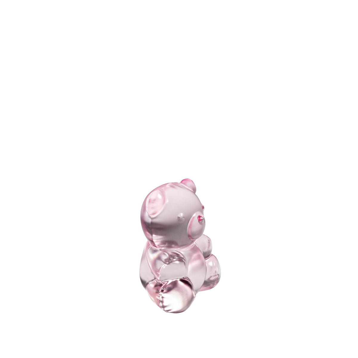 Lalique Teddy Air Small Sculpture in Pink Luster, view 3