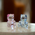 Lalique Teddy Air Small Sculpture in Pink Luster, view 4